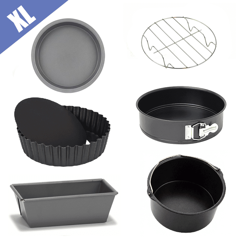 Premium 6 - delige accessoires set voor normale Airfryers