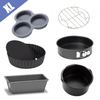 Premium 6 - delige accessoires set voor normale Airfryers