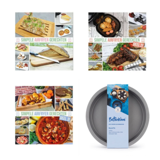 Combopack 4: Simpele Airfryer Gerechten deel 1, 2 & 3 + bakplaat