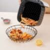 Siliconen matje voor in het Airfryer mandje | kleur: zwart - Afbeelding 2