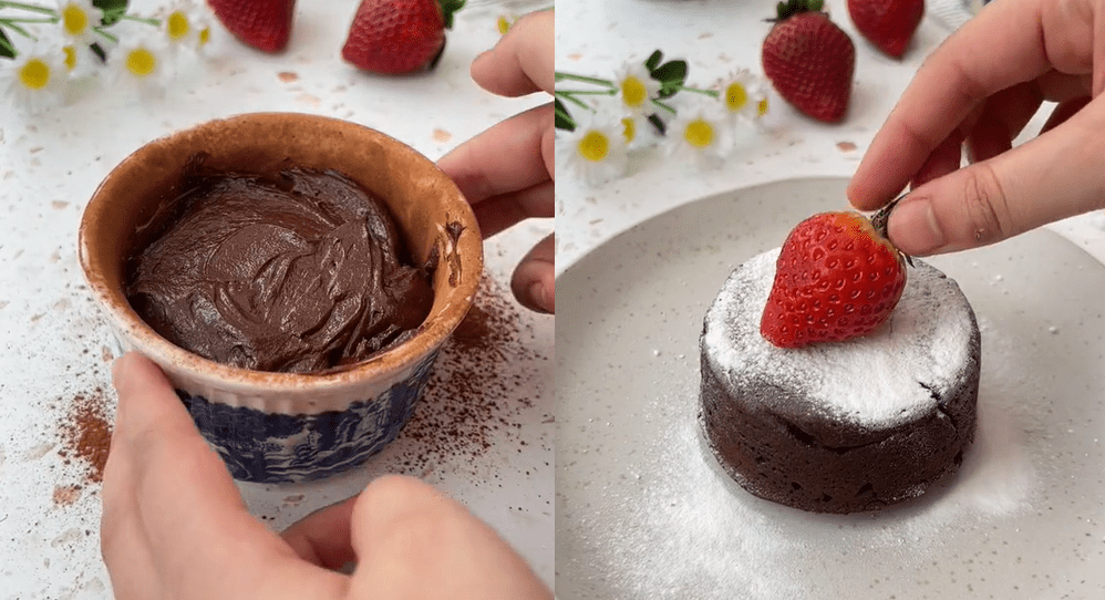 Deze Lava Cakejes uit de Airfryer smelten op je tong! Wat is dit lekker