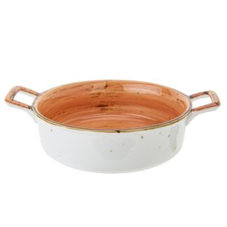 BRISBANE ORANGE Ovenschotel met 2 Grepen voor Airfryer D15.2 x 20CM