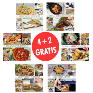 Aanbieding: Alle Airfryer kookboeken 4+2 Gratis!