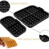 Dubbele wafelvorm voor dubbele Airfryers - Afbeelding 3