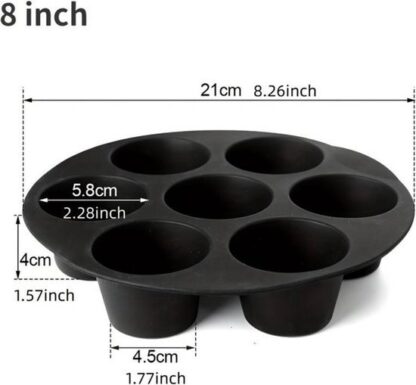 Airfryer Siliconen Muffinvorm | 21 cm - Afbeelding 9