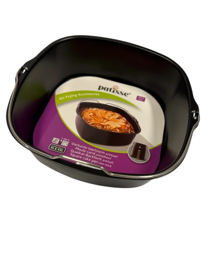 Vierkante airfryer bakvorm 20 cm buitenkant | Patisse XL-XXL - Afbeelding 2