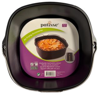 Vierkante airfryer bakvorm 20 cm buitenkant | Patisse XL-XXL