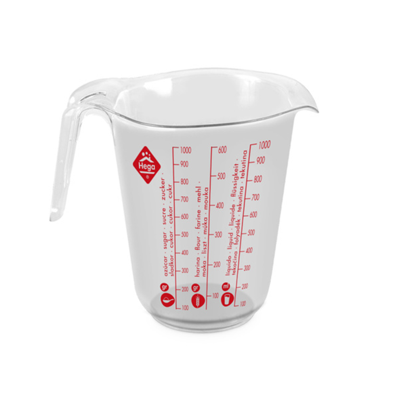 Maatbeker met Schenktuit: 1 Liter