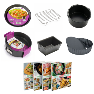 Premium XXL accessoires SET incl. 4 Airfryer kookboeken (1 kookboek gratis)