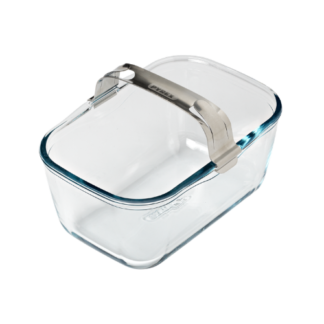 Pyrex Glazen schaal met afneembare handgreep Groot | 20 x 14 x 9 cm