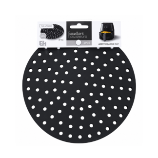 Excellent houseware | Airfryer siliconen matjes rond | 19 cm | 2 stuks