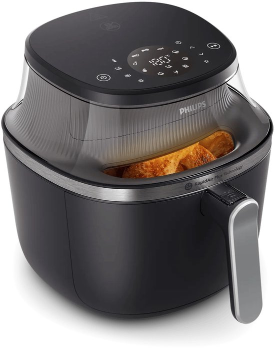 Philips 3000 Series NA341/00 Airfryer met kijkvenster en 7,2 liter inhoud