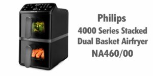 Philips 4000 Series Stacked Dual Basket Airfryer NA460/00 met gestapelde manden