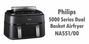 Philips 5000 Series Dual Basket Airfryer NA551/00 met twee manden