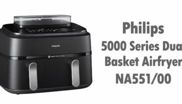 Philips 5000 Series Dual Basket Airfryer NA551/00 met twee manden