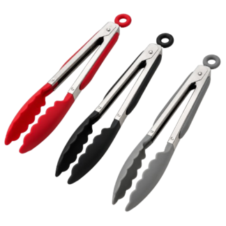 Serveertang RVS | Rood, zwart of grijs